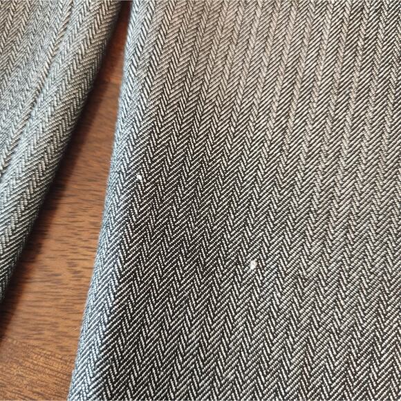 Express Editor High Rise Bootcut Trouser Pants Gray Chevron Size 8 - Picture 10 of 10